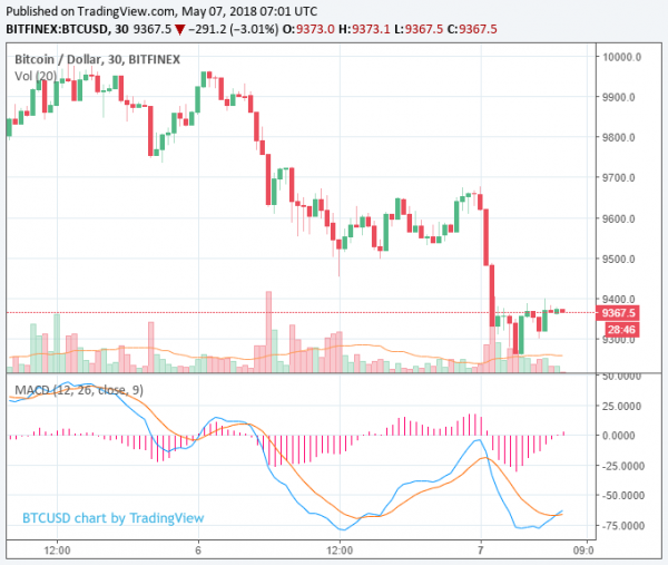 Bitcoin Drops to $9,300, Cryptocurrency Market Loses $20 Billion Overnight