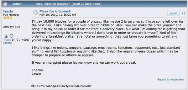 Happy Bitcoin Pizza Day!