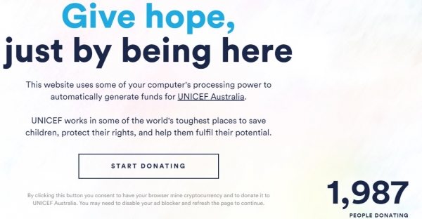 UNICEF Wants to Use Your CPU to Mine Monero to Raise Funds for Children