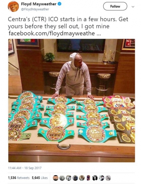 TKO: Mayweather-Backed ICO Is a Security, US Judge Says
