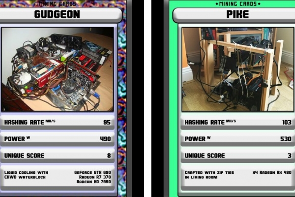 Ethereum Mining Rig Trading Cards Are a Thing