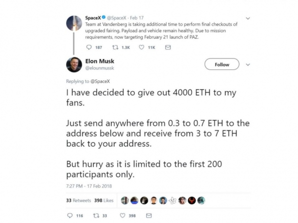 Hackers Hijack Elon Musk&rsquo;s Twitter, Offer &lsquo;Free&rsquo; Cryptocurrency