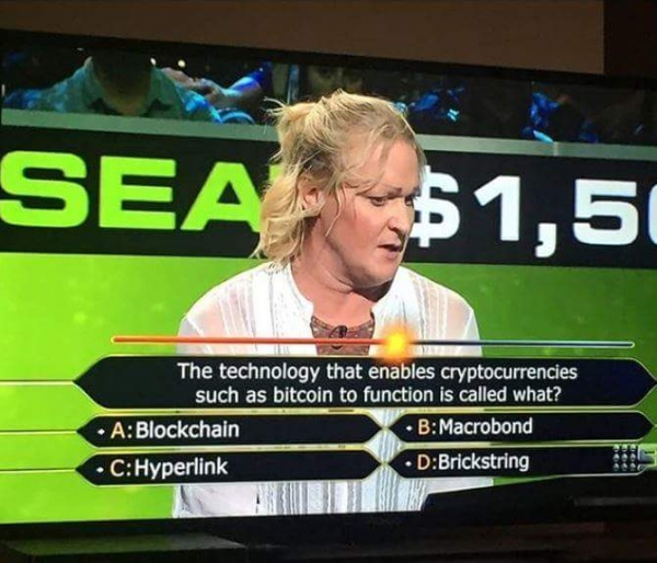 Blockchain or Brickstring: Bitcoin Brainteaser Featured on Australia&rsquo;s &lsquo;Who Wants to be a Millionaire&rsquo;