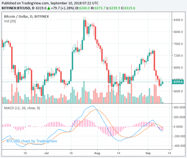 Bitcoin Price Stable at $6,300 But Crypto Market en Route to 2018 Low