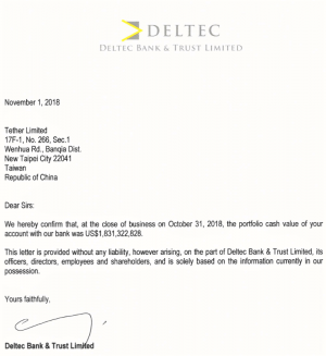 Tether Claims They Have USD 1.8 Billion, Community Amused