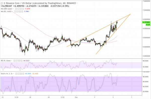 Binance Coin (BNB) Grows 8.5% after Decentralized Exchange Demo Video Release