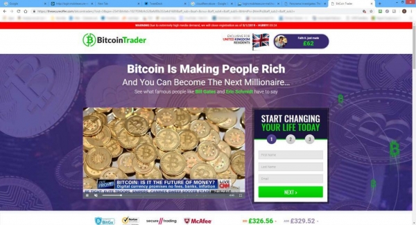 Cybercriminals Generate Bitcoin Using BBC Webpage Spoof Scam