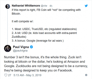 Facebook 'Has Spoken to Visa & Mastercard&rsquo; About a Token Launch