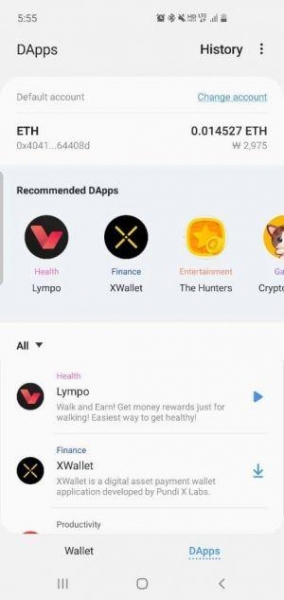 Complete List of Cryptos and Dapps Available on Samsung Galaxy S10