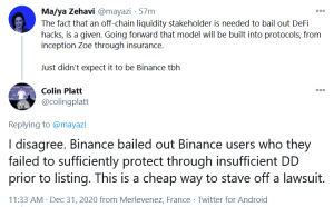Binance to Cover USD 10m in Losses for Users Affected by the COVER Hack