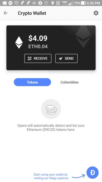 Opera Mobile Now Has Built-In Ethereum Wallet